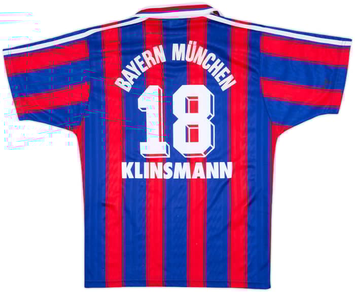 1995-97 Bayern Munich Home Shirt Klinsmann #18 - 6/10 - (S)