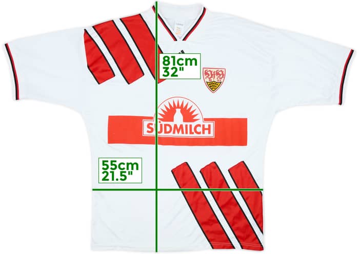 1995-96 Stuttgart Signed Home Shirt - 6/10 - (XL)
