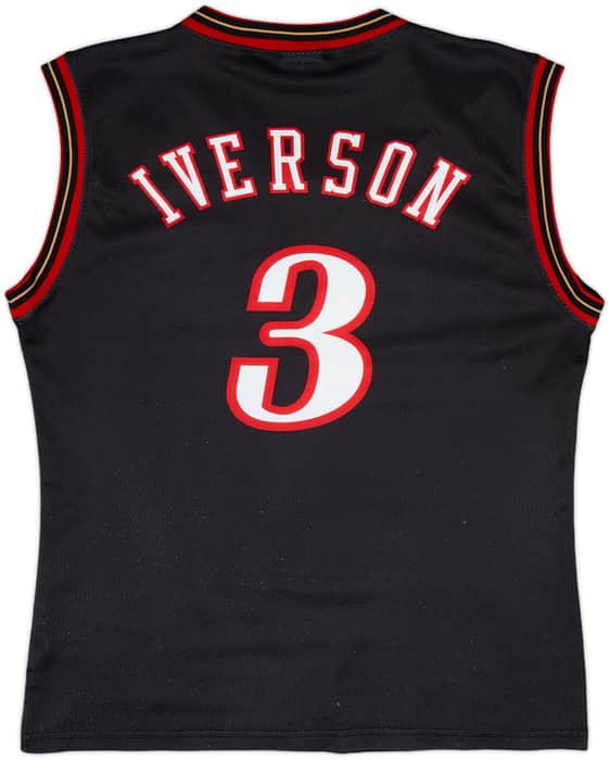 2000-06 Philadelphia 76ers Iverson #3 Champion Away Jersey - 6/10 - (S)