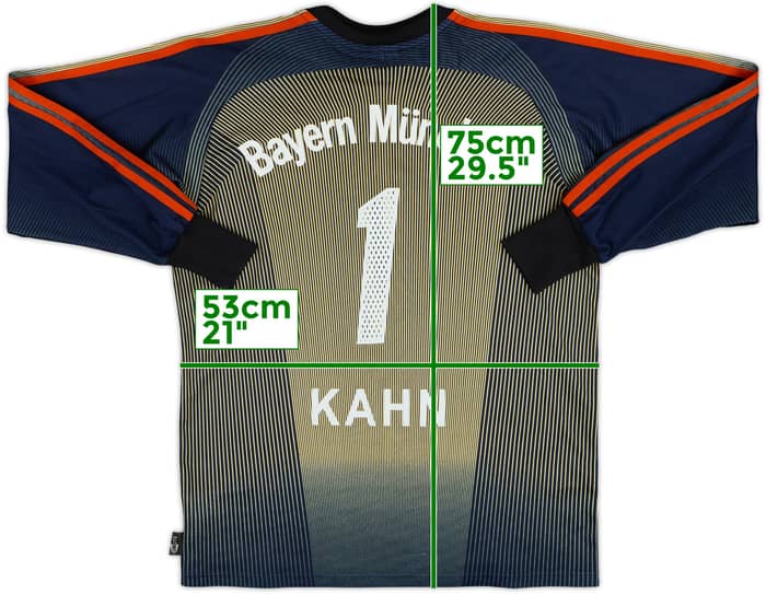 2003-04 Bayern Munich GK Shirt Kahn #1 - 7/10 - (S)