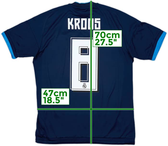 2015-16 Real Madrid Third Shirt Kroos #8 - 7/10 - (S)
