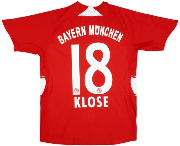 2007-08 Bayern Munich Home Shirt Klose #18 - 7/10 - (XL.Boys)
