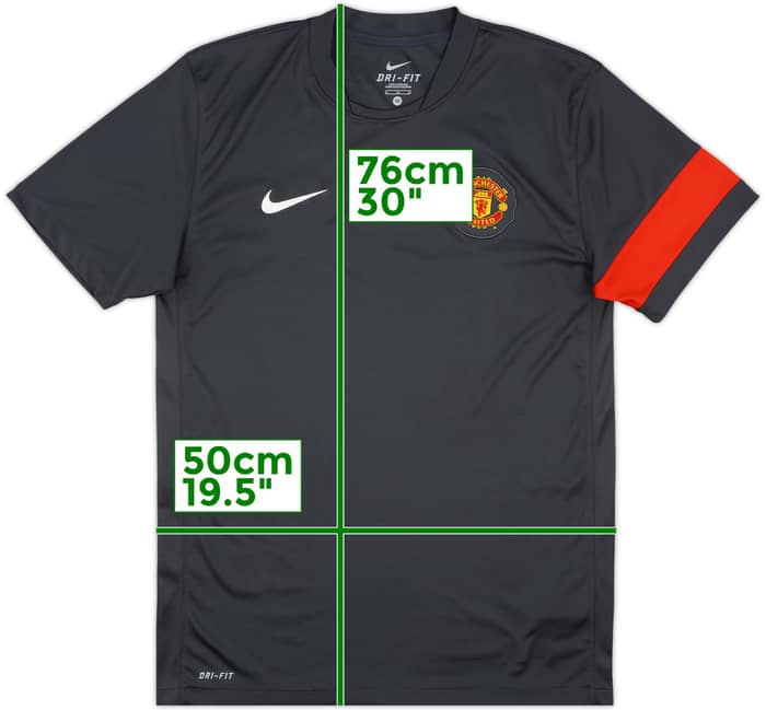 2010-11 Manchester United Nike Training Shirt - 8/10 - (M)