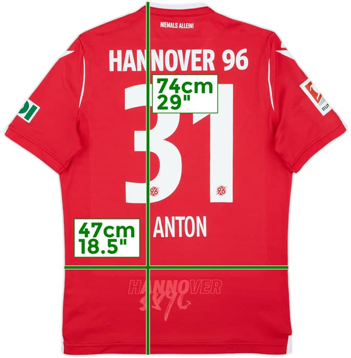 2019-20 Hannover 96 Home Shirt Anton #31 - 8/10 - (M)