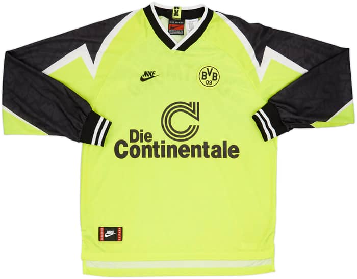 1995-96 Borussia Dortmund Home L/S Shirt - 9/10 - (XL)