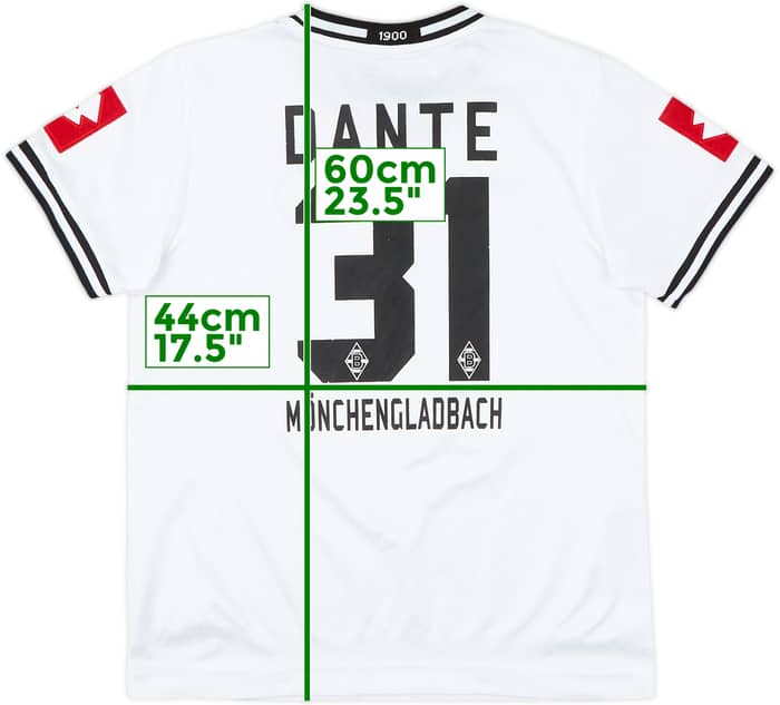 2010-11 Borussia Monchengladbach Home Shirt Dante #31 - 6/10 - (M.Boys)