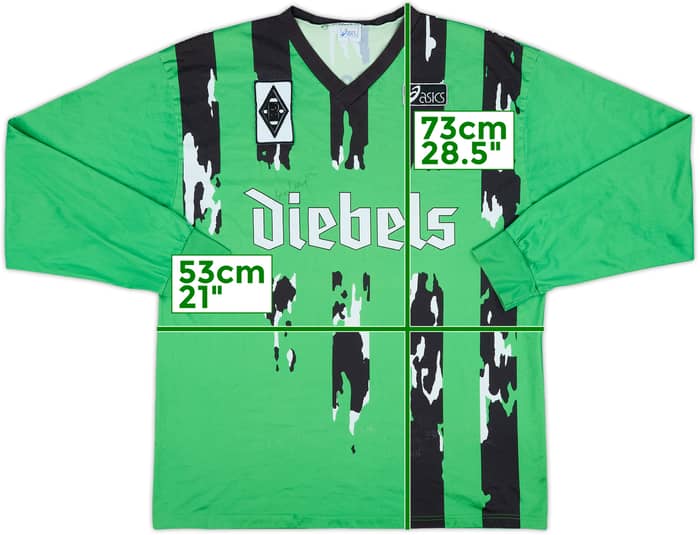 1994-95 Borussia Monchengladbach Signed Away L/S Shirt - 6/10 - (L)