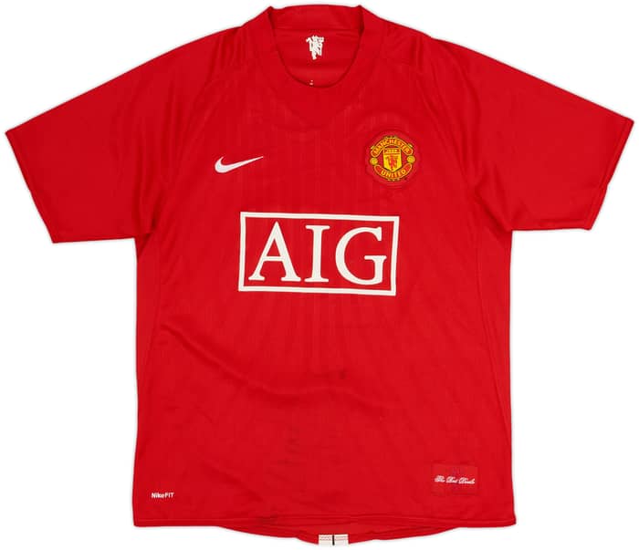 2007-09 Manchester United Home Shirt Rooney #10 - 8/10 - (M)