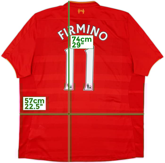 2016-17 Liverpool Home Shirt Firmino #11 - 6/10 - (XXL)