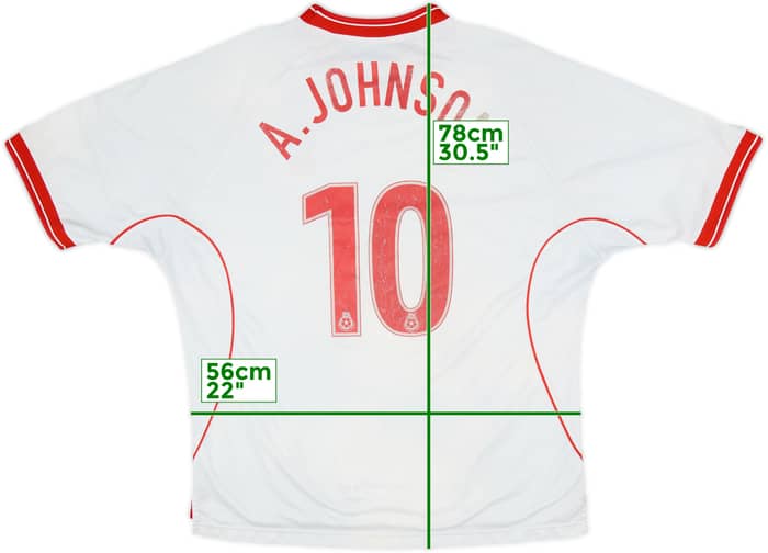 2000-01 Nottingham Forest Away Shirt A.Johnson #10 - 5/10 - (XXL)