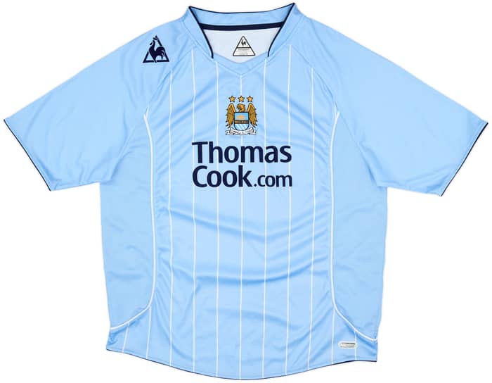 2007-08 Manchester City Home Shirt Elano #11 - 9/10 - (XL)