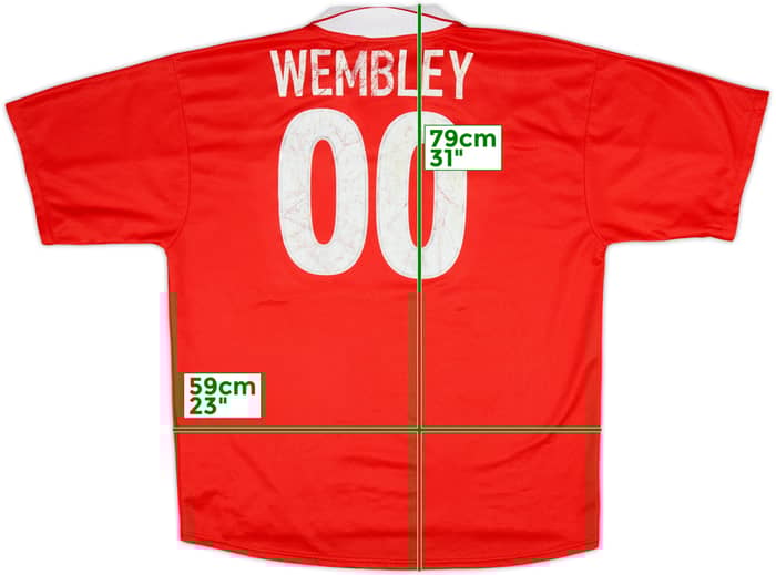 1999-00 Barnsley Home Shirt Wembley #00 - 6/10 - (L)