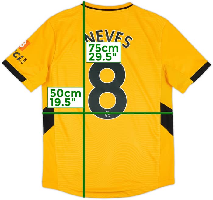 2020-21 Wolves Home Shirt Neves #8 - 10/10 - (M)