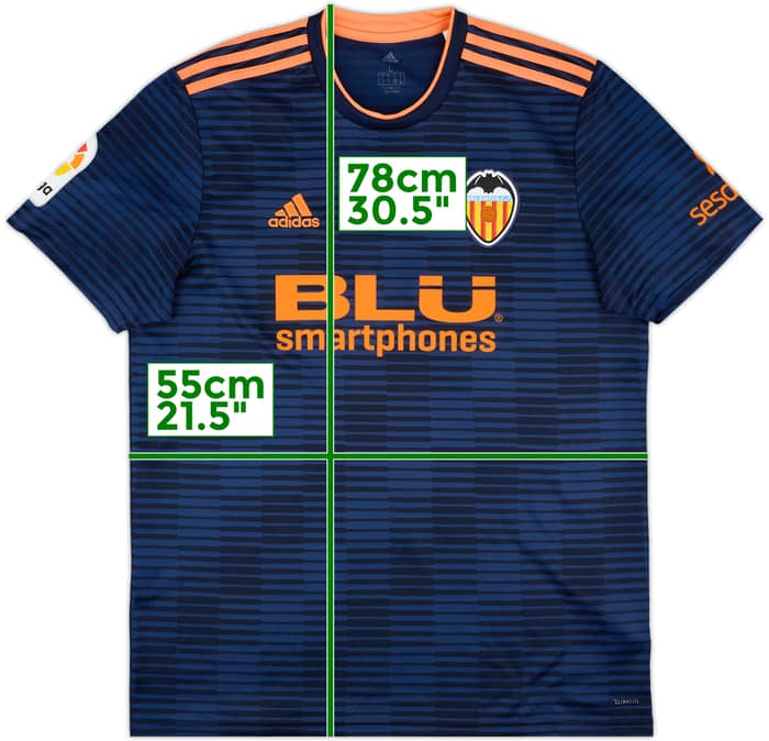 2018-19 Valencia Away Shirt - 9/10 - (L)