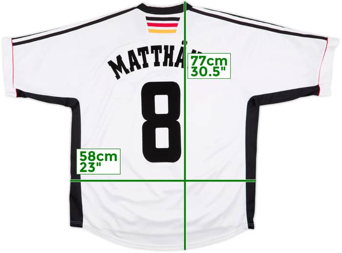 1998-00 Germany Home Shirt Matthaus #8 - 6/10 - (XL)