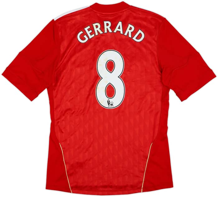 2010-12 Liverpool Home Shirt Gerrard #8 - 5/10 - (S)