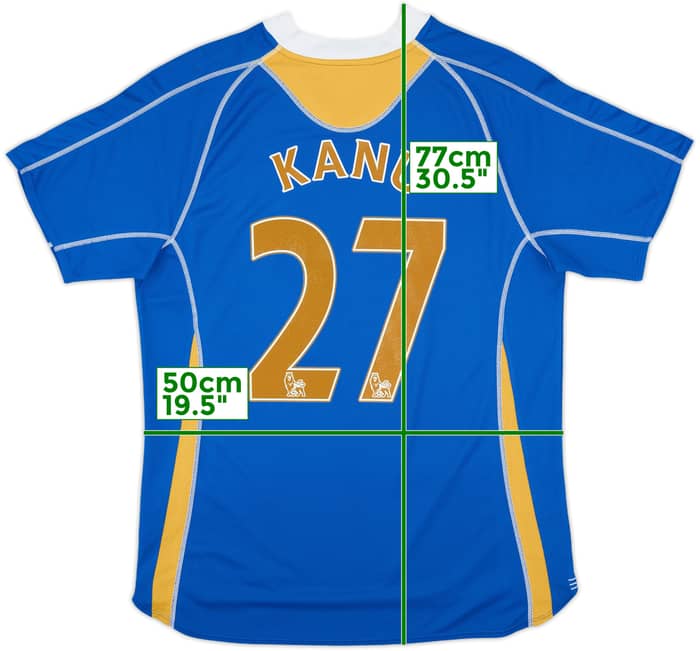 2007-08 Portsmouth Home Shirt Kanu #27 - 6/10 - (M)
