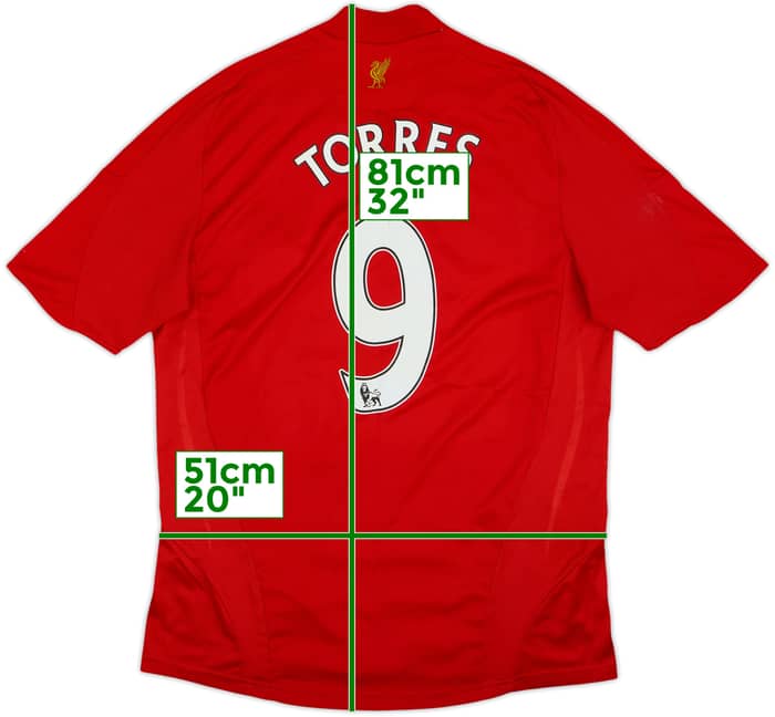 2008-10 Liverpool Home Shirt Torres #9 - 5/10 - (M)