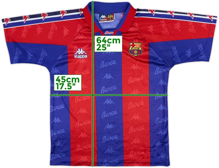 1995-97 Barcelona Home Shirt - 7/10 - (L)