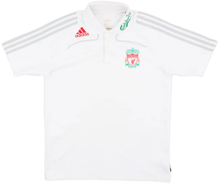 2008-09 Liverpool adidas Polo Shirt - 7/10 - (M)