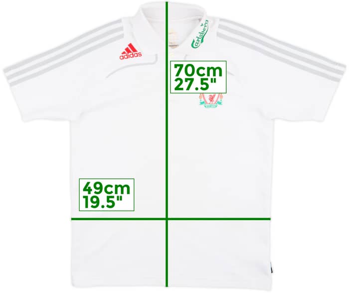 2008-09 Liverpool adidas Polo Shirt - 7/10 - (M)