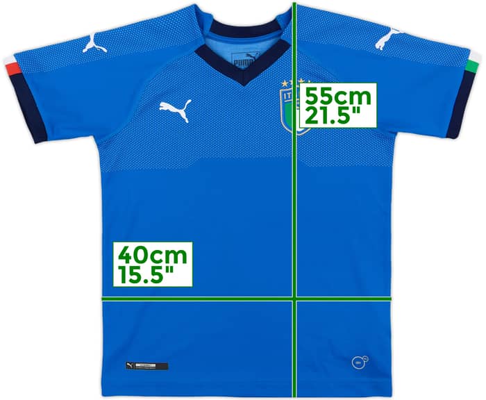 2018-19 Italy Home Shirt - 8/10 - (S.Boys)