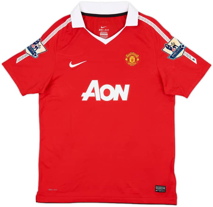 2010-11 Manchester United Home Shirt Rooney #10 - 7/10 - (XL.Boys)