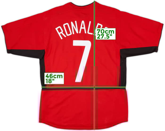 2002-04 Manchester United Home Shirt Ronaldo #7 - 7/10 - (M)