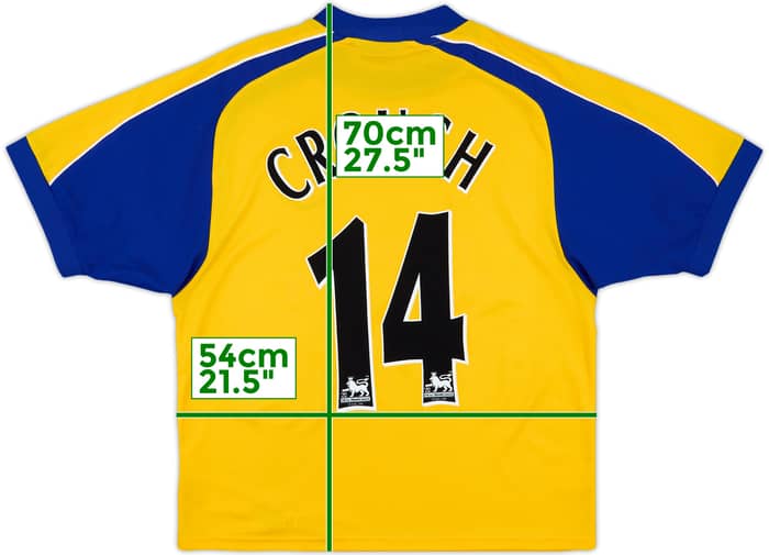 2004-06 Southampton Away Shirt Crouch #14 - 10/10 - (M)