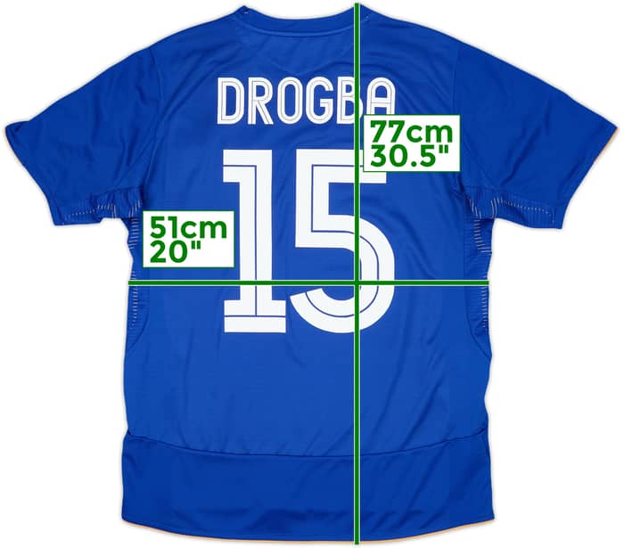 2005-06 Chelsea Centenary Home Shirt Drogba #15 - 6/10 - (M)