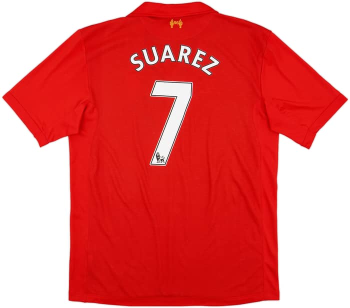 2012-13 Liverpool Home Shirt Suarez #7 - 7/10 - (XL)