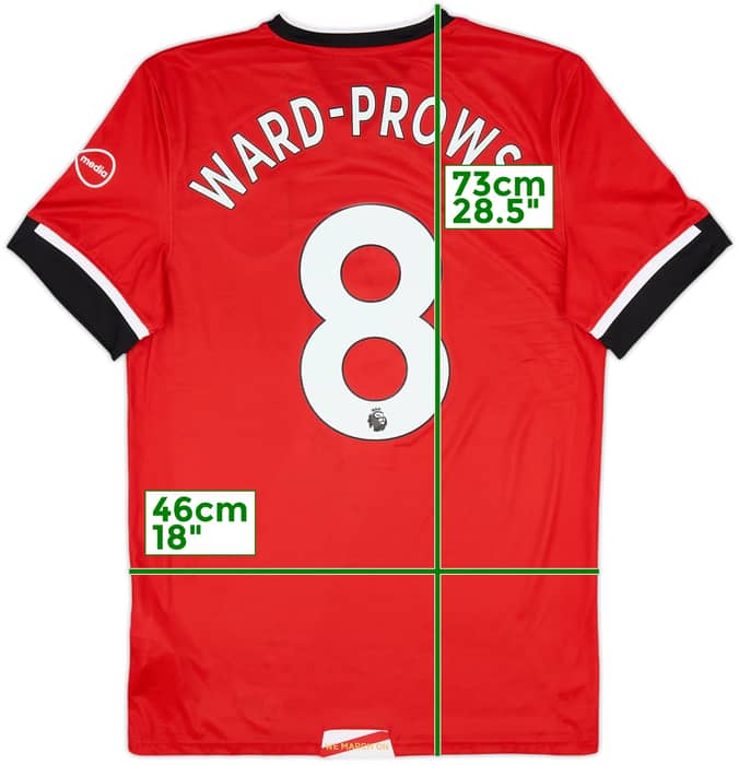 2020-21 Southampton Home Shirt Ward-Prowse #8 - 7/10 - (S)