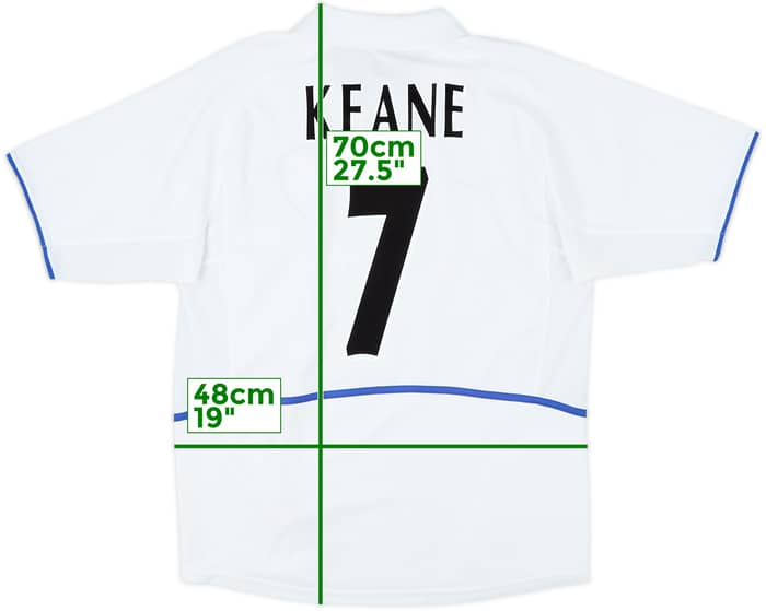 2002-03 Leeds United Home Shirt Keane #7 - 6/10 - (M)