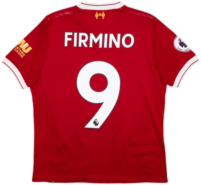 2017-18 Liverpool 125 Years Home Shirt Firmino #9 - 8/10 - (L.Boys)
