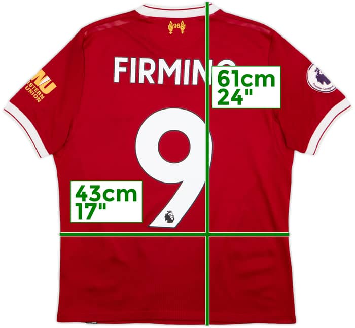 2017-18 Liverpool 125 Years Home Shirt Firmino #9 - 8/10 - (L.Boys)