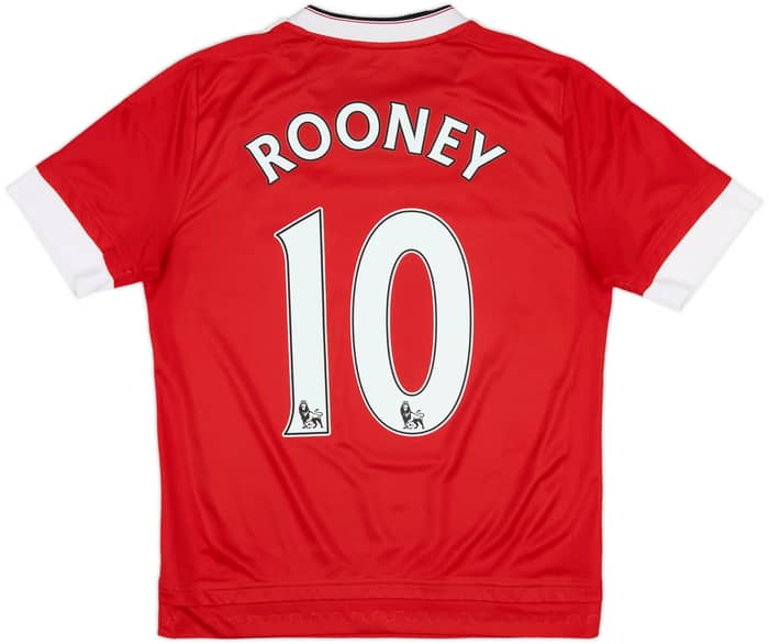 2015-16 Manchester United Home Shirt Rooney #10 - 6/10 - (L.Boys)