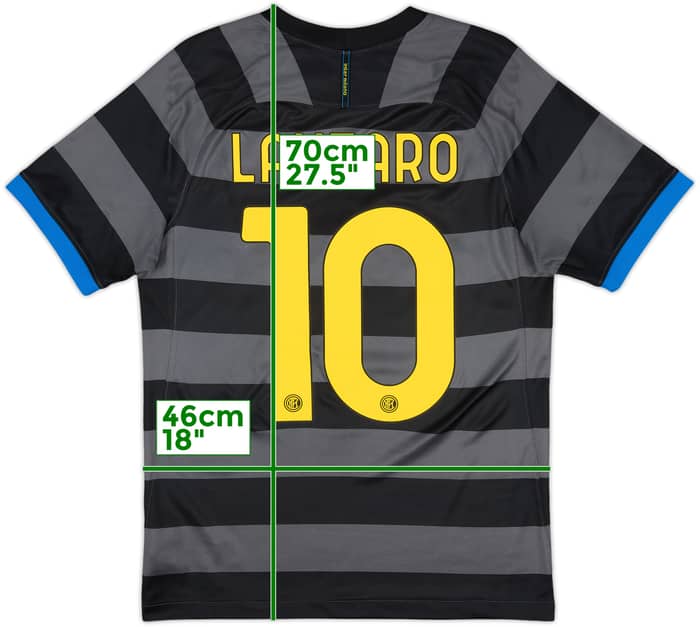 2020-21 Inter Milan Third Shirt Lautaro #10 - 9/10 - (S)