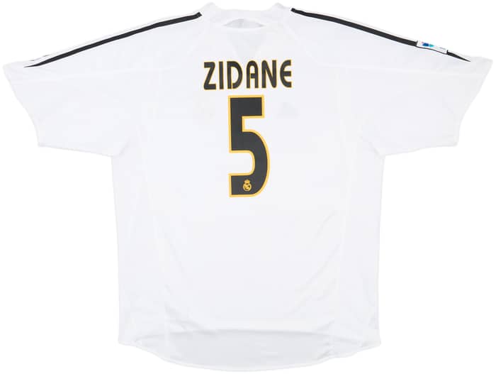 2004-05 Real Madrid Home Shirt Zidane #5 - 9/10 - (XL)