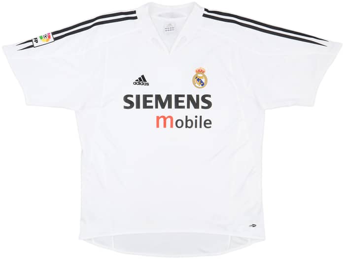 2004-05 Real Madrid Home Shirt Zidane #5 - 9/10 - (XL)