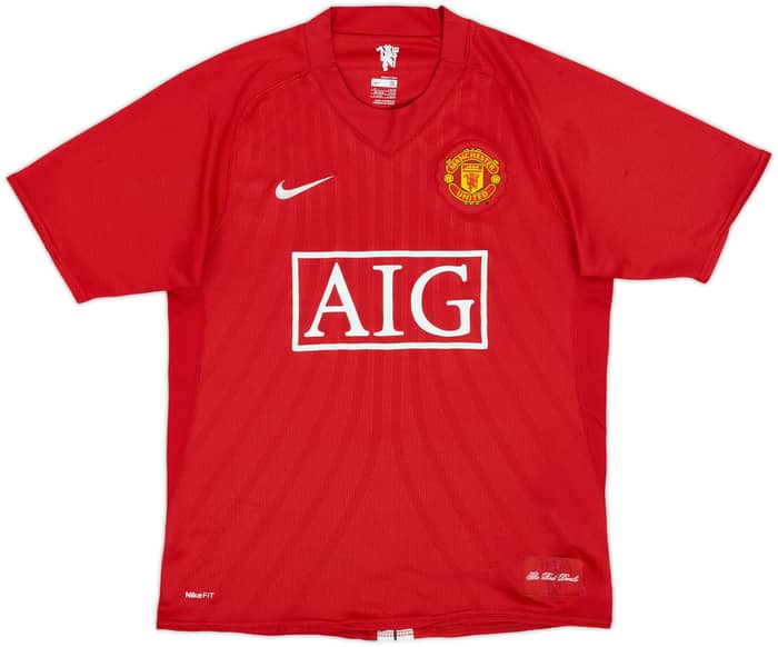 2007-09 Manchester United Home Shirt Ronaldo #7 - 8/10 - (S)