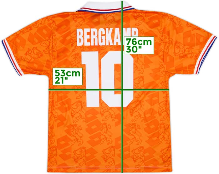 1992-94 Netherlands Home Shirt Bergkamp #7 - 9/10 - (L)