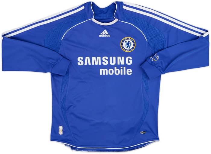 2006-08 Chelsea Home L/S Shirt Shevchenko #7 - 9/10 - (M.Boys)