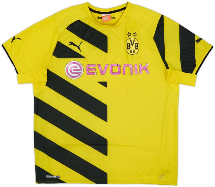 2014-15 Borussia Dortmund Home Shirt - 4/10 - (XL)