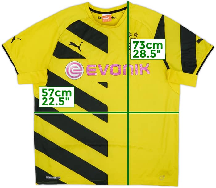 2014-15 Borussia Dortmund Home Shirt - 4/10 - (XL)