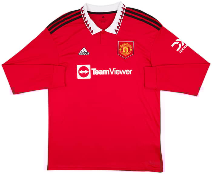 2022-23 Manchester United Home L/S Shirt Ronaldo #7 - 10/10 - (XL)