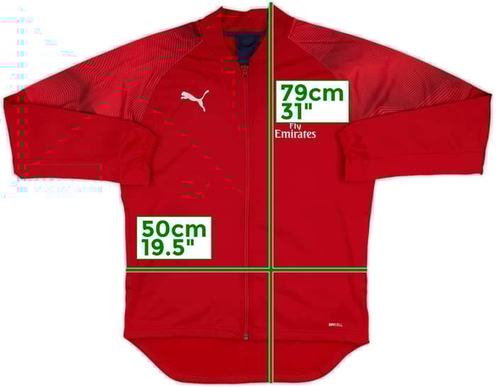 2018-19 Arsenal Puma Track Jacket - 8/10 - (S)