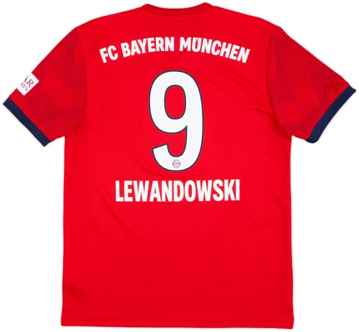 2018-19 Bayern Munich Home Shirt Lewandowski #9 - 8/10 - (M)