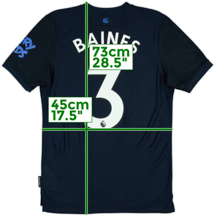 2019-20 Everton Third Shirt Baines #3 - 9/10 - (S)