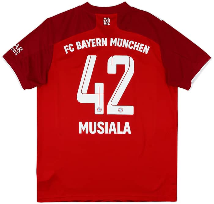 2021-22 Bayern Munich Home Shirt Musiala #42 - 10/10 - (L)