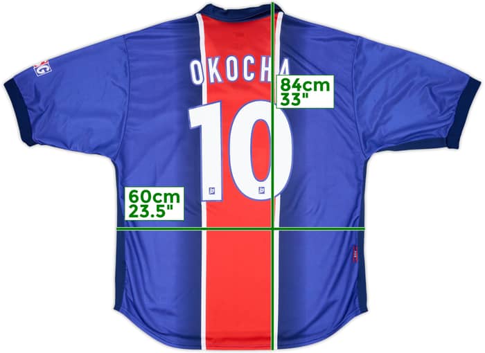 1998-99 Paris Saint-Germain Home Shirt Okocha #10 - 9/10 - (XL)